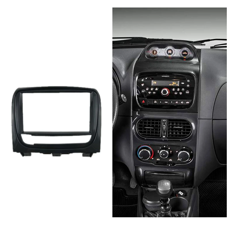 Double Din Car Radio Fascia For FIAT STRADA DVD Panel Refitting Car Kit Audio Frame