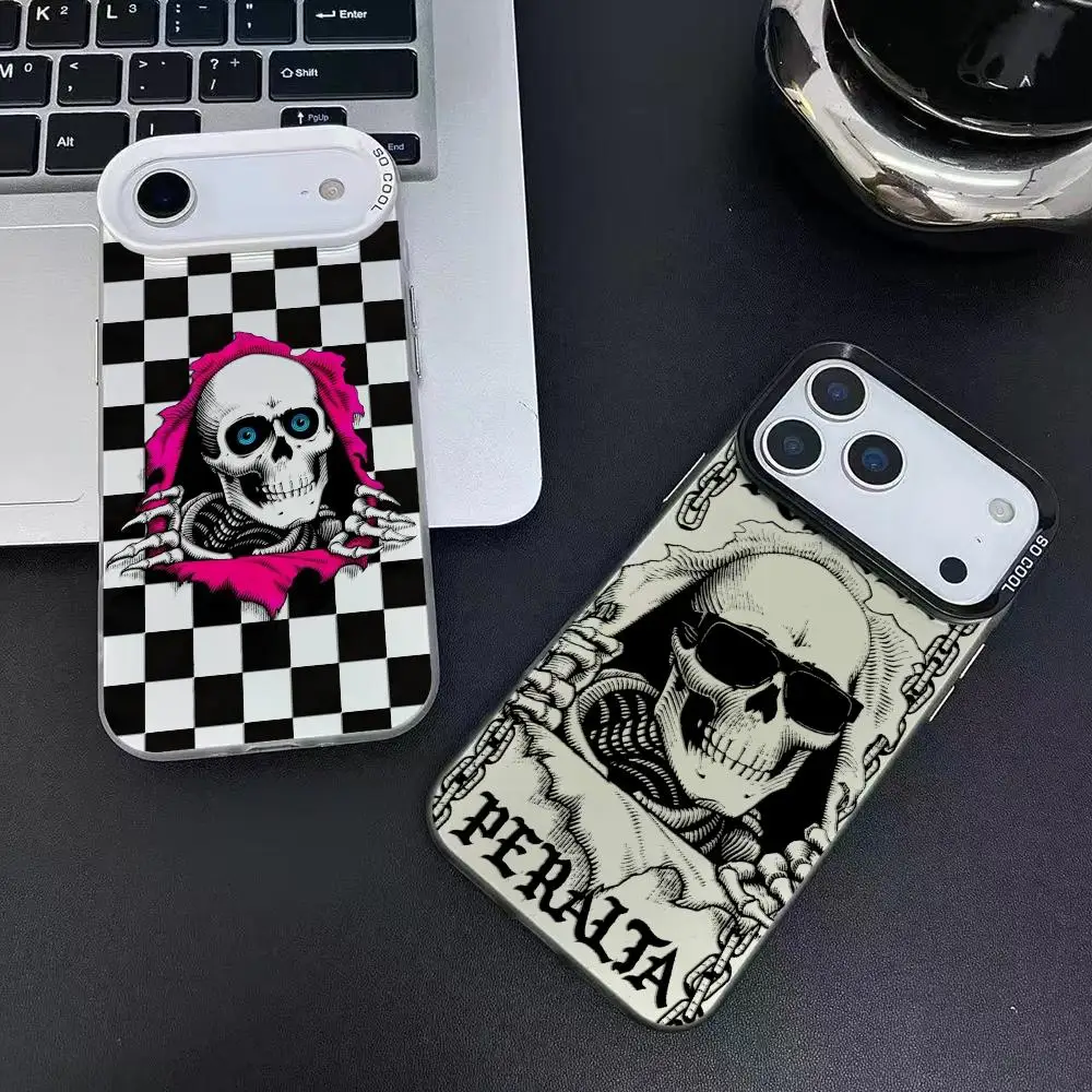 cool skull P-Powell-P-Peralta Phone Case For iPhone 17 16 15 14 13 12 11 Pro Max Air Matte Laser Aurora Shockproof Funda #2