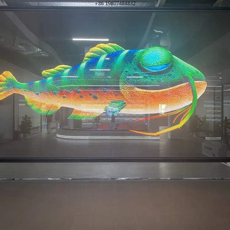 

Color LED Video Wall Animation Graphics for Shopping Mall Advanced Holographic Invisible Screen Ultra-Clear Ultra-Thin Full