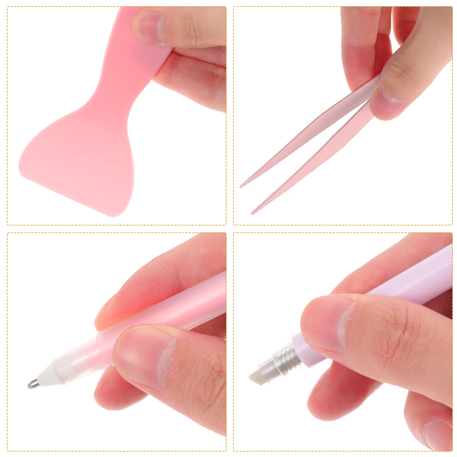 

2 Sets Hand Tool Scrapbook Tools Scrapbooking Craft Tweezers for Crafting Making Kit