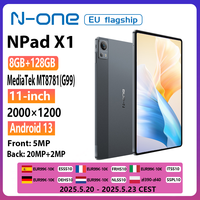 N-one NPad X1 MTK G99 8-Cores Tablet 10.95'' Android 13 Fast Charging 8600mAh MAX 16GB 128GB 2000*1200 FHD 4G LTE Support L1