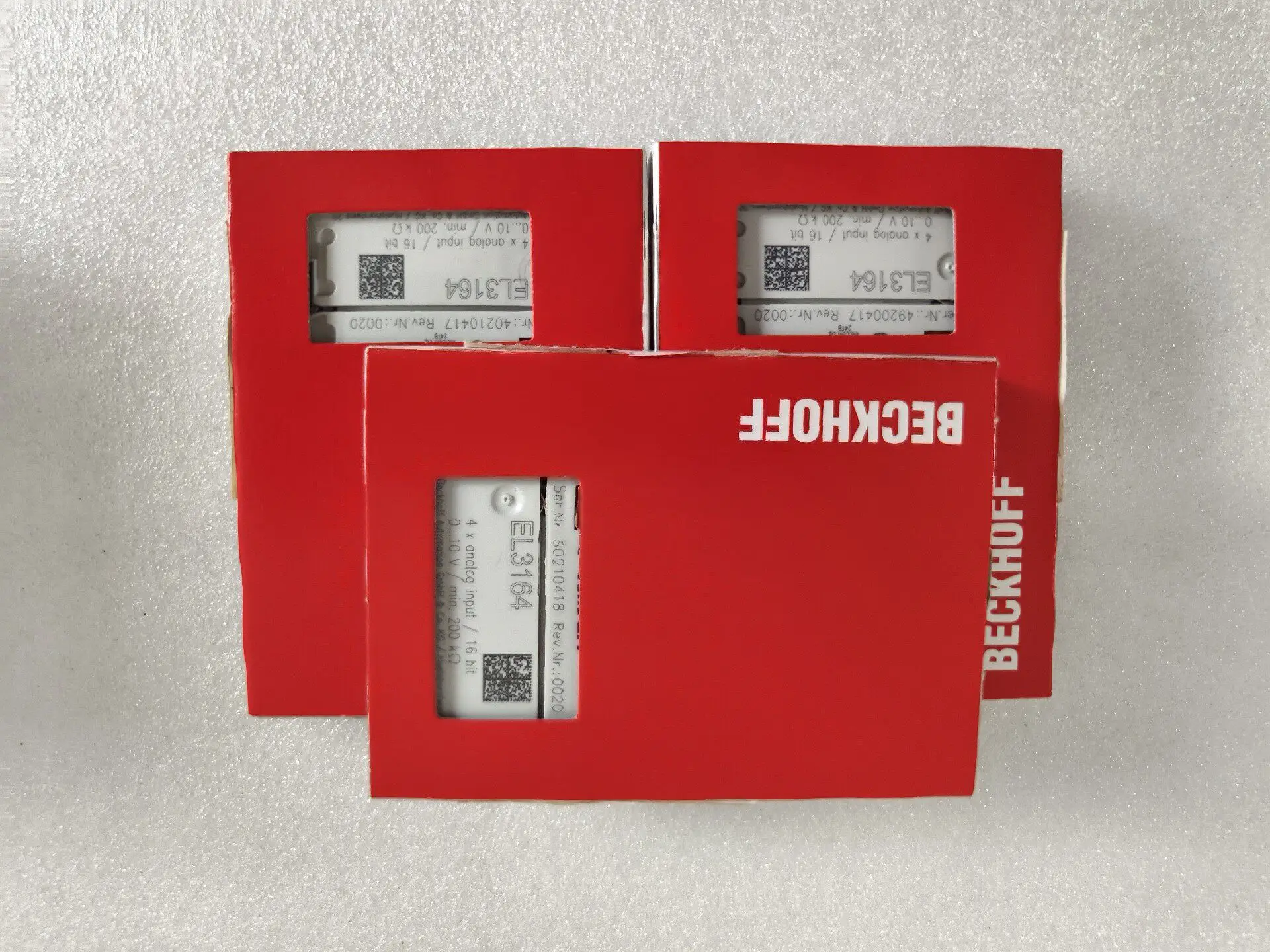 BECKHOFF EL3164 with code, German Beckhoff module, spot.
