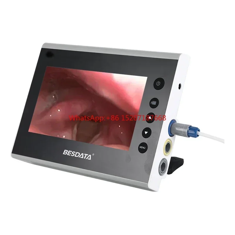 High Resolution Reusable Video Laryngoscope Set Airway Management 7 inch Digital Screen