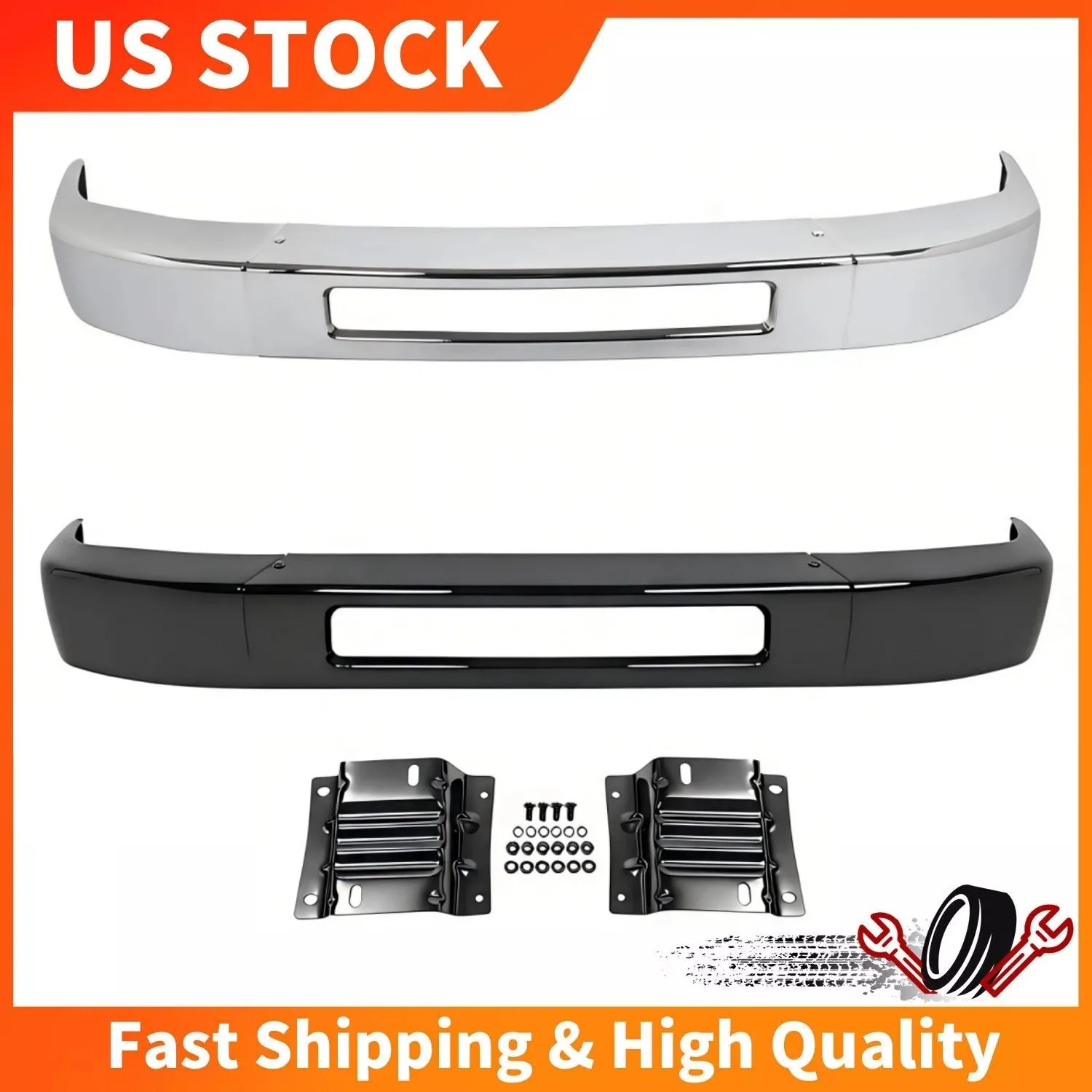 Front Bumper Face Bar Bracket For Ford E-150 E-250 E-350 Super Duty 2008-2019