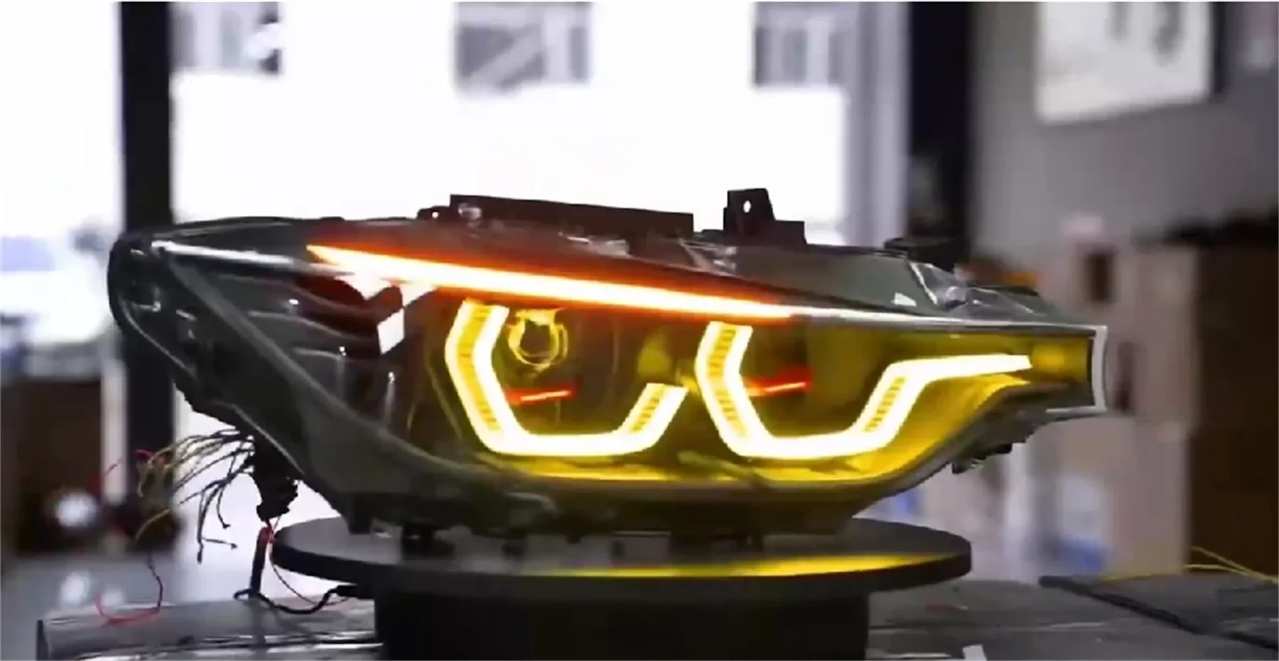 

Car Front Headlight for BMW 3 series F30 F31 F35 Upgrade M4 Daytime Running Light DRL Head lamp Low High Beam Turn signalcustomi