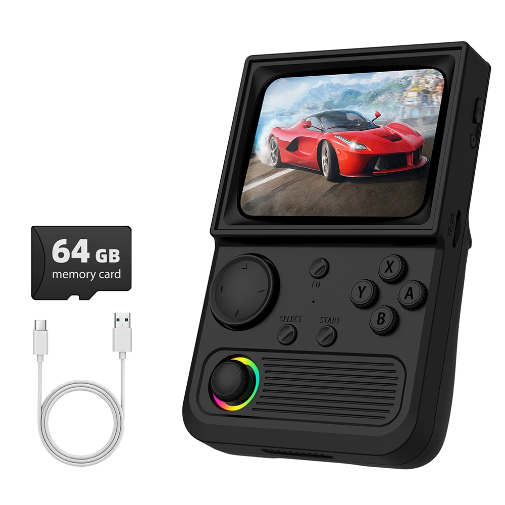 AISLPC R35 Retro Handheld Game Console 3.5 Inch IPS Screen Portable Pocket Video Player,wifi support kids gift