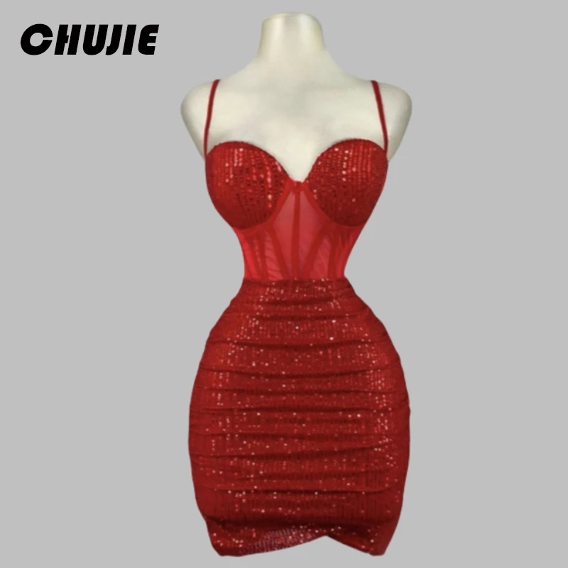 Sequins Mini Graduation Dress Cocktail Dresses Woman Elegant ShortProm Dress Gowns Vestido de graduación Vestido de fiesta