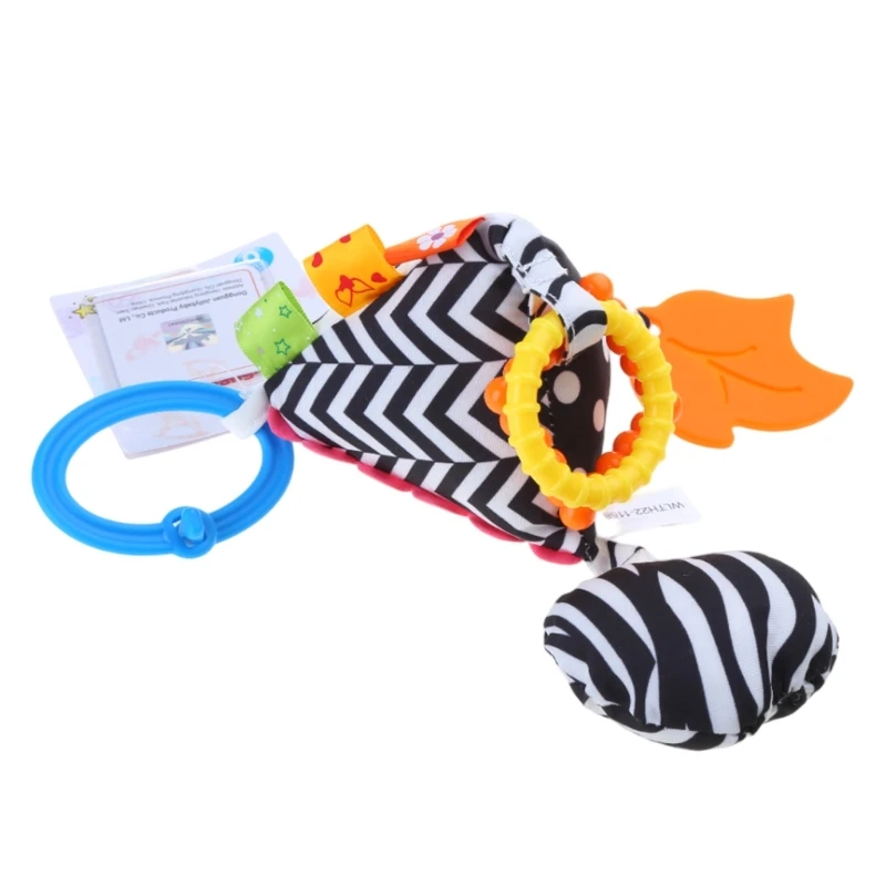 F19F Babyrammelaars Hangend speelgoed voor kinderwagen, auto voor zitje of activiteit Gym Kenmerken Sound Ronde ringen