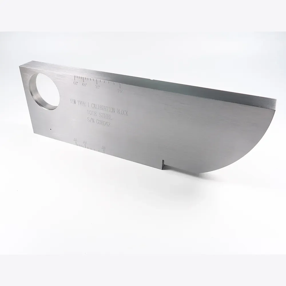 NDT IIW-Type 1 Calibration Block 1018 Steel Test Block For Ultrasonic Flaw Detector According To ASTM E164