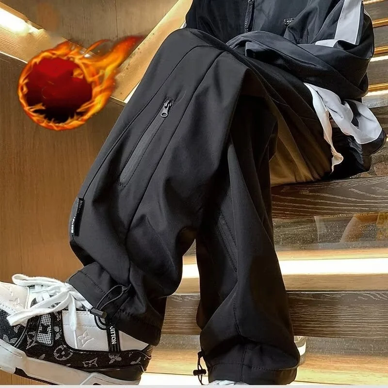 

Autumn Winter Trousers Man Cargo Pants Man Sport Men's Clothing Y2k Clothes Tracksuit Big Size Gym Mens Sweatpants Baggy Joggers