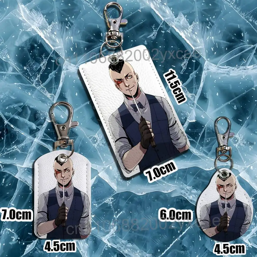 game Horror Eddie Gluskin Outlast Keychain Holder Suitable For Subway Bank Card Bus Card Case Badge Holder Wallet Card Textured view 6