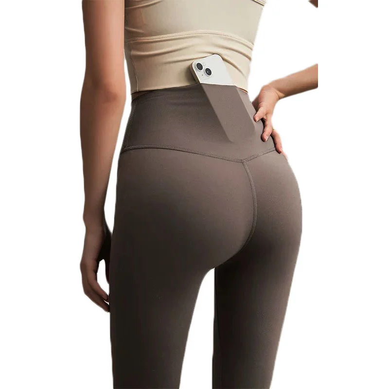 

Aiithuug Брюки для йоги для женщин с карманами Леггинсы для тренировок с высокой талией Брюки для йоги в тренажерном зале с контролем живота Задний карман