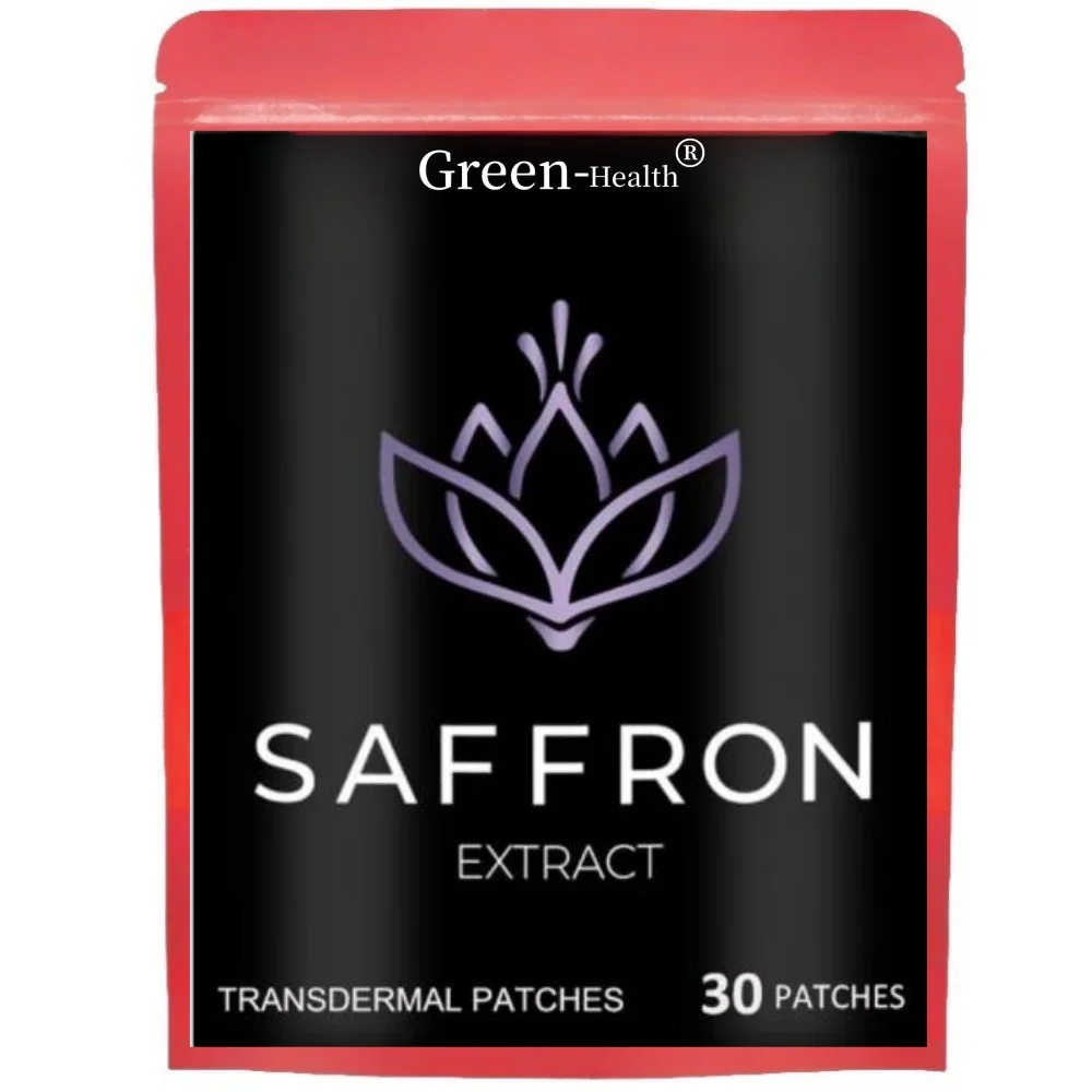 30 Patches Saffron Transdermal Patches Appetite Suppressant for Weight Loss Metabolism Booster Mood Support