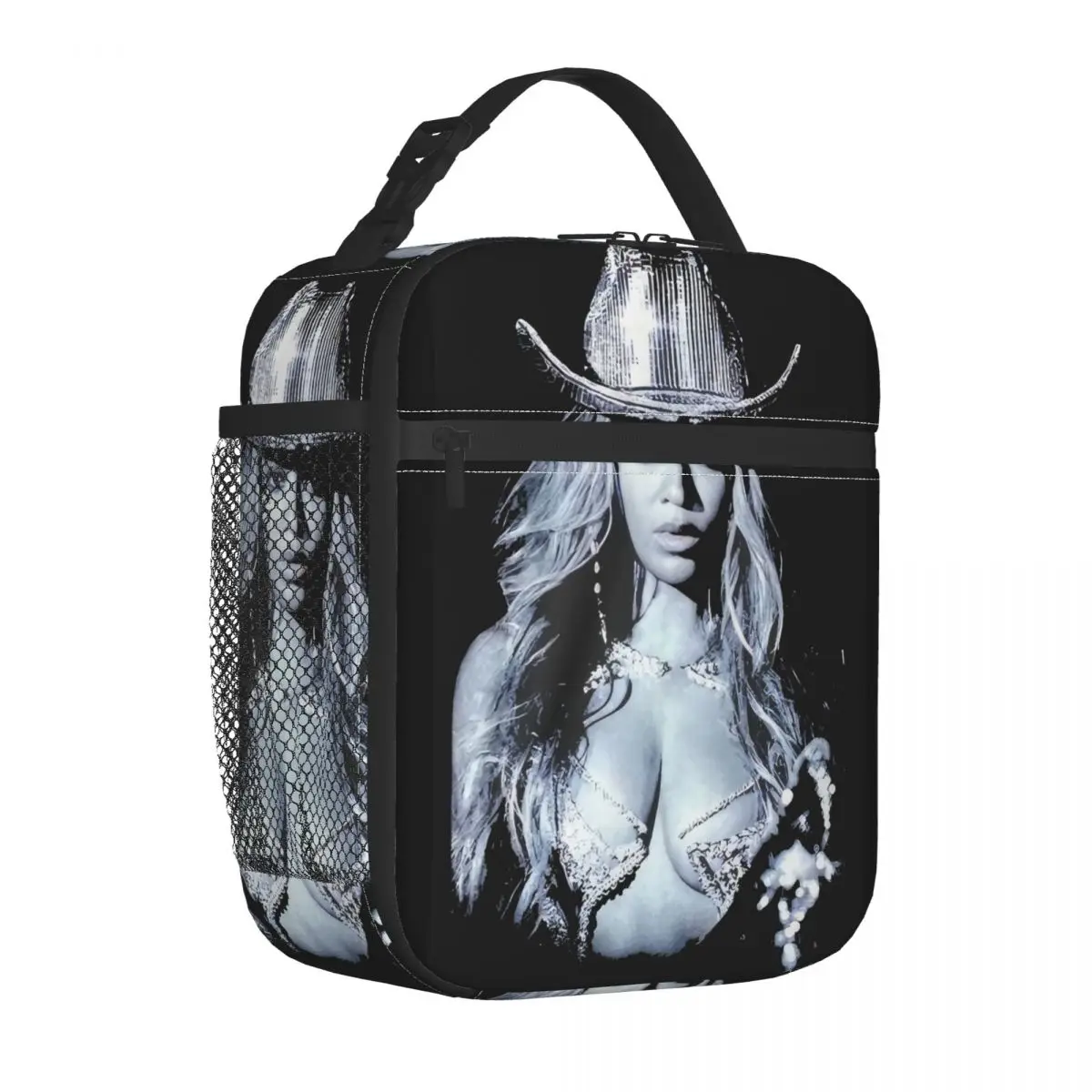 Concert Merch Beyonc Beyonce Poster Portable Lunch Boxes Women Multifunction Cooler Thermal Food Insulated Lunch Bag Children