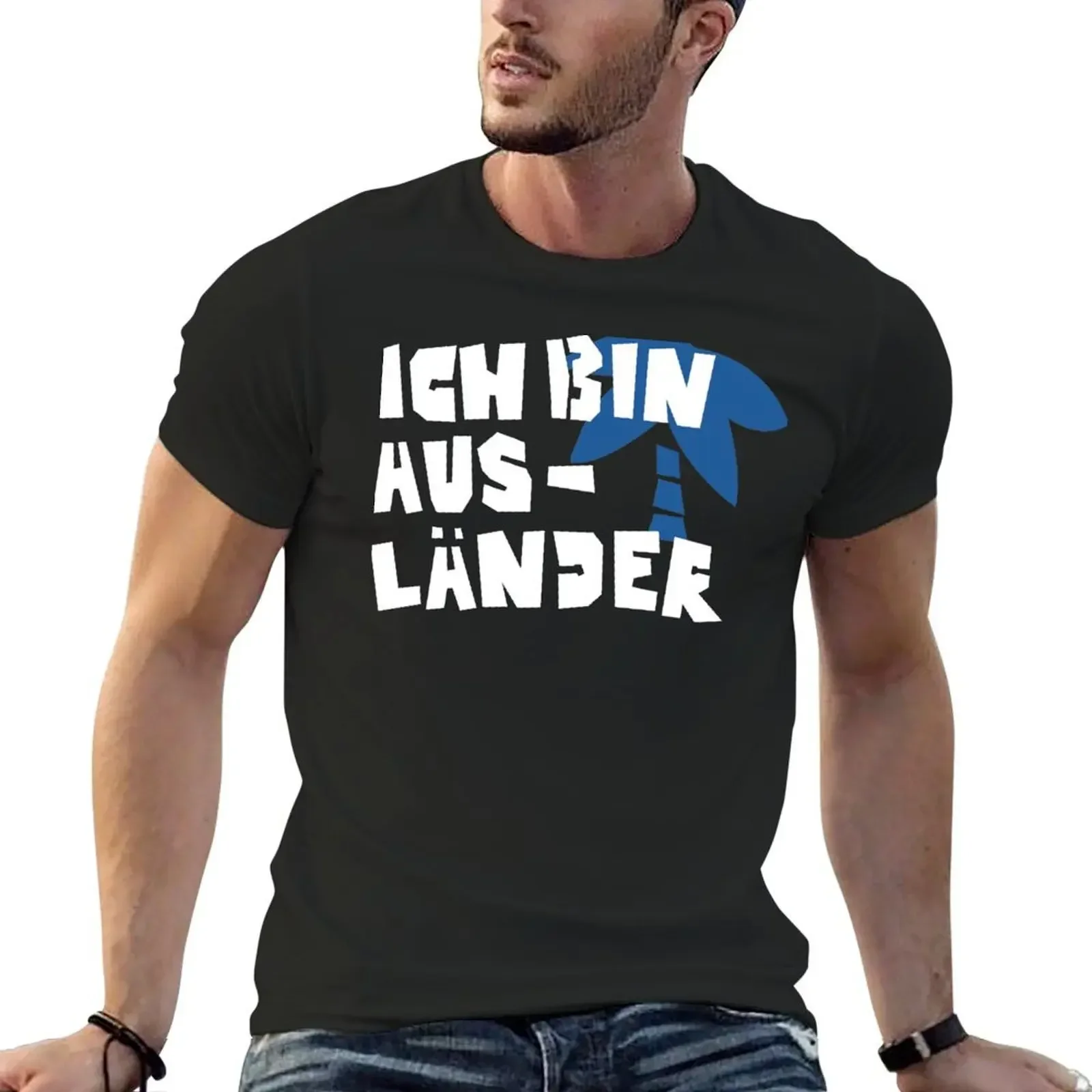 Ich bin Ausl?nder T-Shirt oversized graphic tee graphic t shirts customizeds summer clothes mens graphic t-shirts hip hop