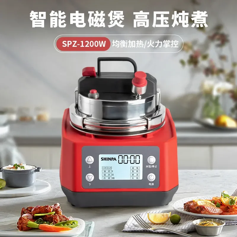 Mini 304 Stainless Steel Pressure Cooker - Induction Compatible Small Claypot Rice & Soup Pot for Home