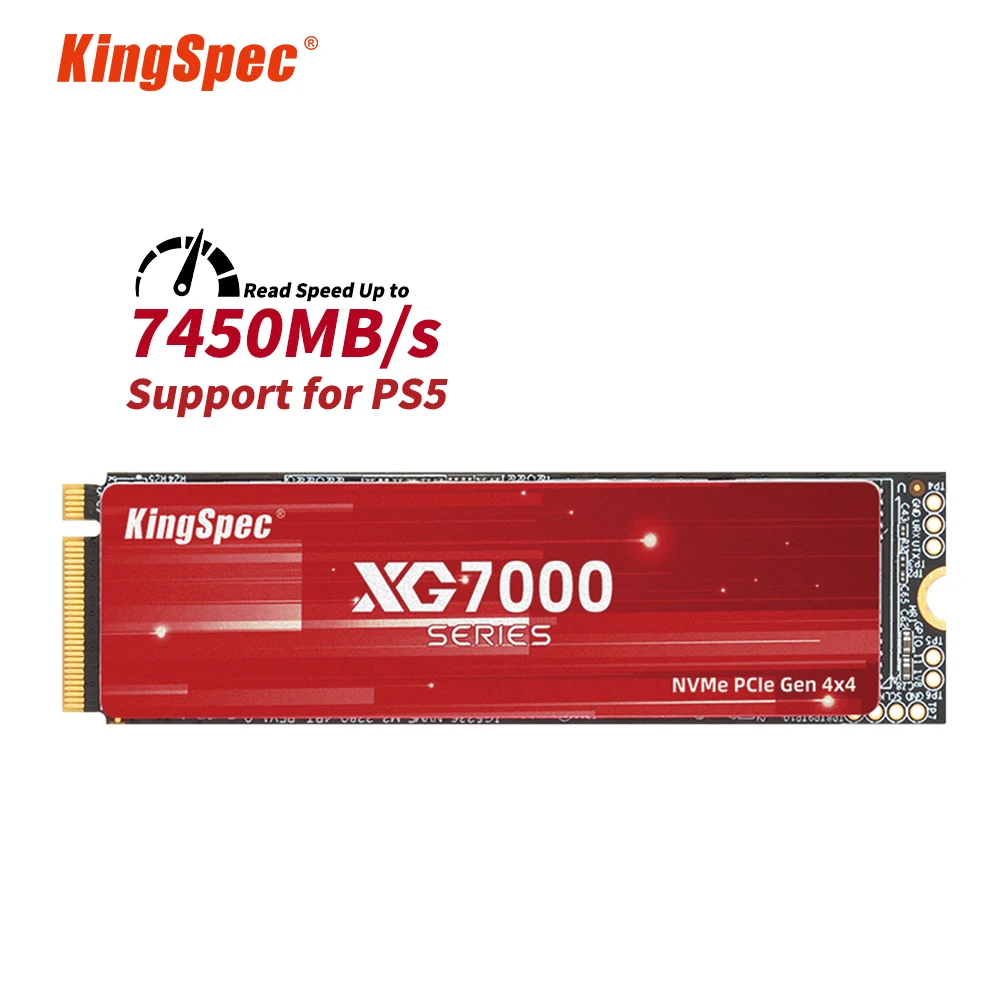 Imagem -02 - Kingspec-unidade Interna de Estado Sólido Disco Rígido para Playstation Ssd m2 Pcie 4.0 Nvme 1tb 2tb 4tb Unidade m 2280 512gb Hdd Nmve Gen 4