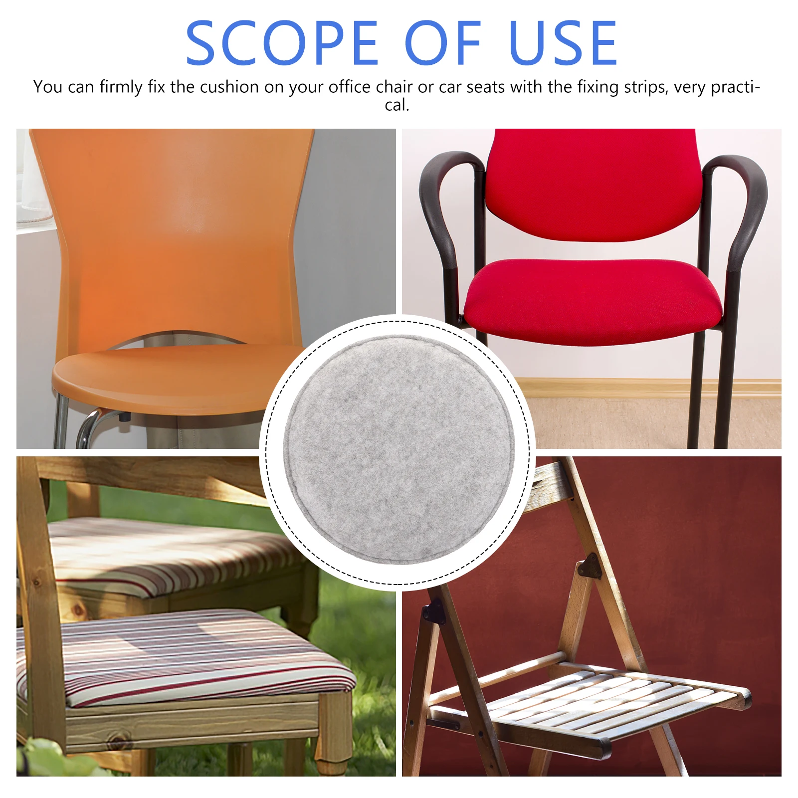 

Needle Felting Seat Cushion Ergonomic Office Chair Pad Back Support Hip Relief Sciatica Pain Comfortable Sitting Mat Household