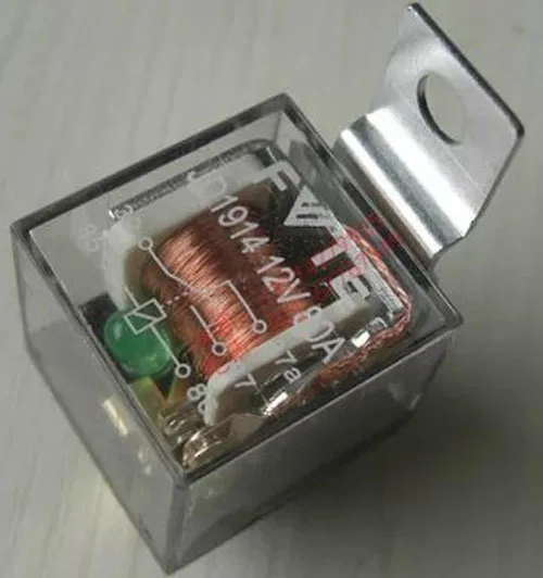 

80A Automotive relay copper waterproof relay with led lamp 12v 24v relay
