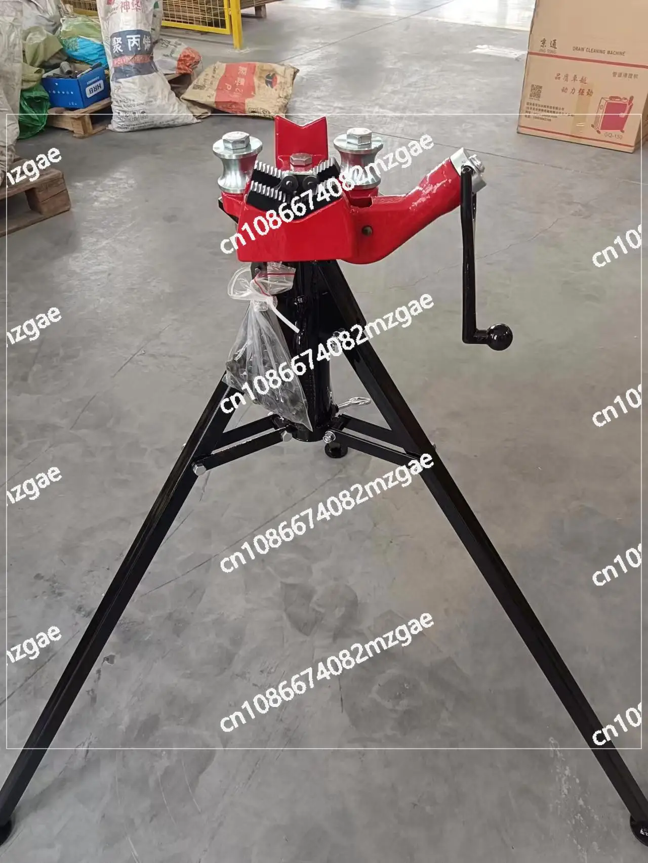 Subpipe Bracket Chain Subsleeve Line Roller Groove Pipe Cutting Machine Bracket Chain Subpipe Tripod Bracket