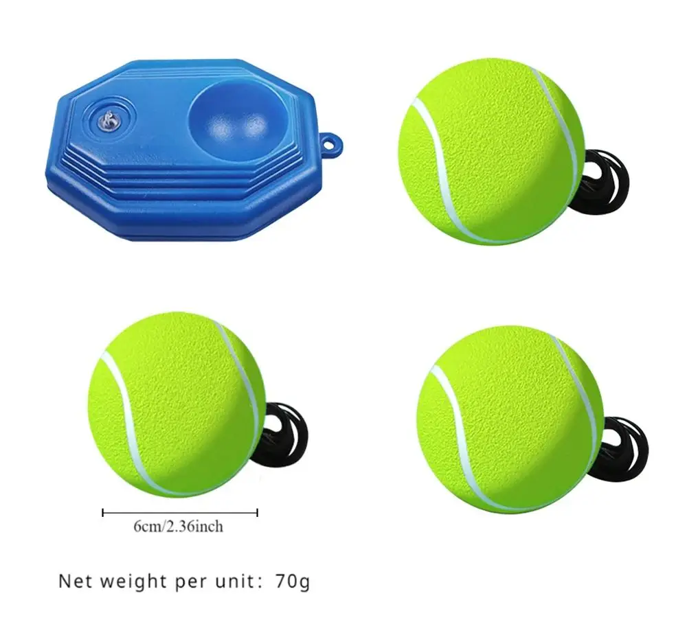 Magicorange Tennis Trainer Rebound Ball, Solo Tennis Training Equipment, Portable Tennis Training Tool, Tennis Rebounder Kit