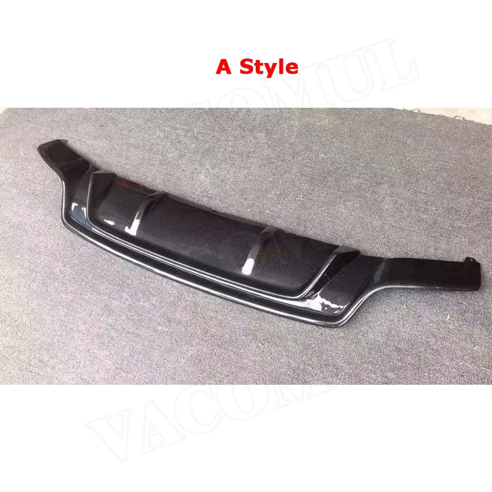 VACOMUL Carbon Fiber Rear Lip Spoiler for Audi A5 RS5 2012-2016 Back Car Bumper Trim Cover Guard Car Styling FRP