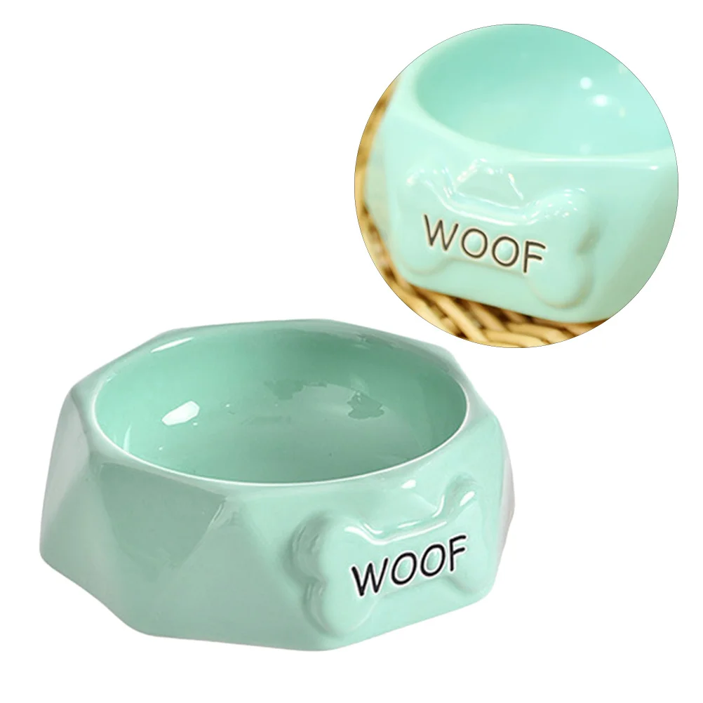 

Pet Dog Bowl Ceramic Stylish Food Drinking Bowl for Cats Dogs Easy Clean Dishwasher Safe Dog Supplies