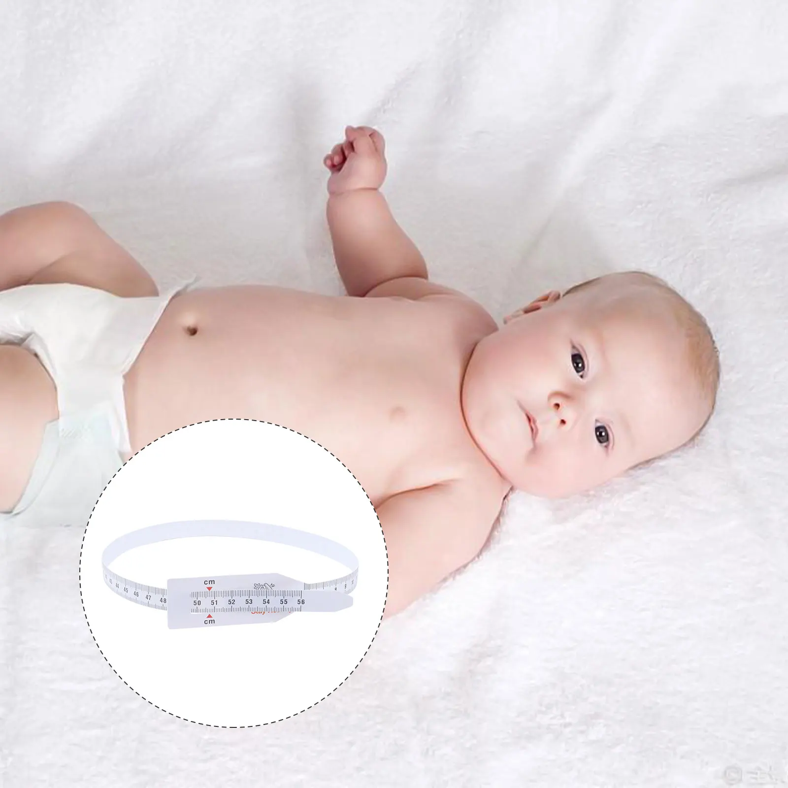 Head Circumference Tape Measure for Infant Newborn Baby Kids Office Plastic Ruler Length Testing Portable Soft Safe NonScratch