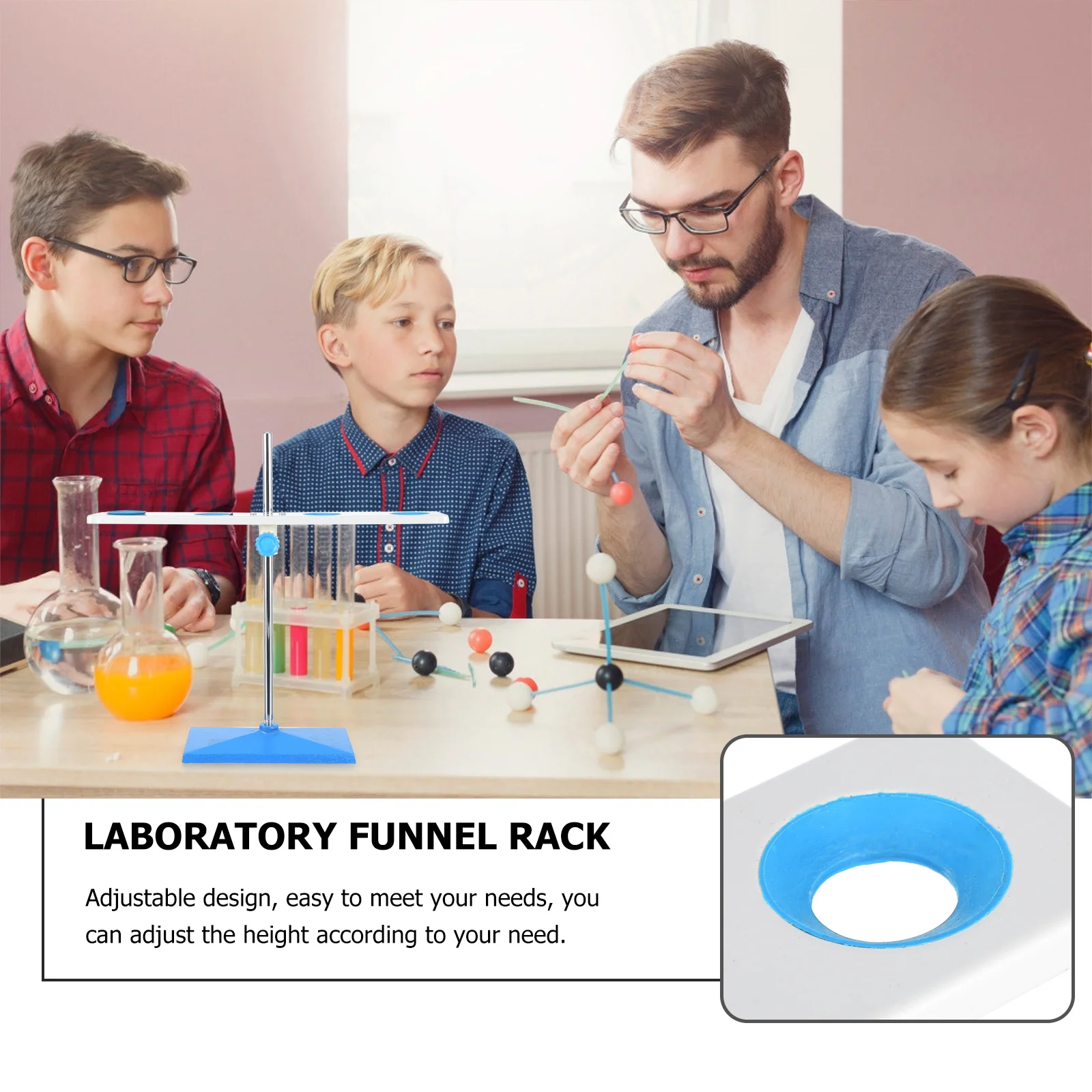

Show Rack Four-hole Funnel Bracket Laboratory Holder Funnels Stand Science Racks