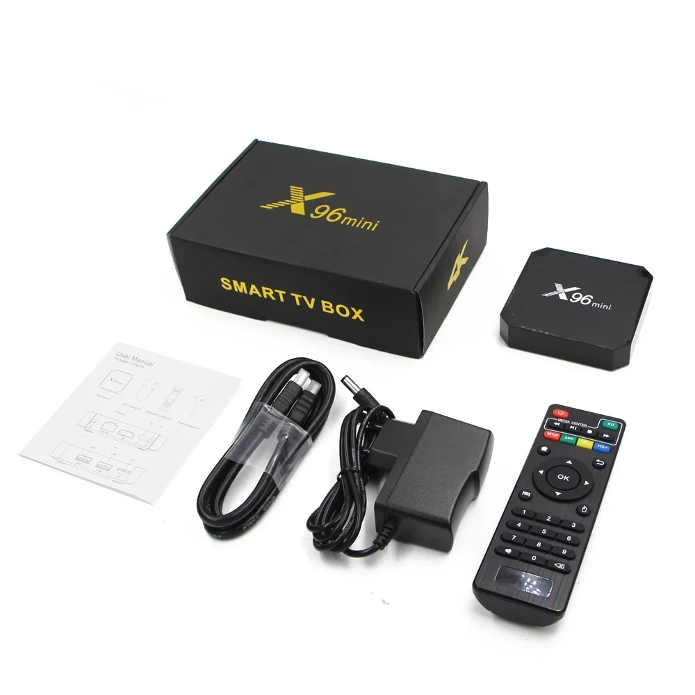 X96 Mini Smart Android 9.0 TV Box, Amlogic S905W, Set Top Box, 2GB, 16GB, 2,4 GHz, HDR, 3D, Jogador 4K, X96mini