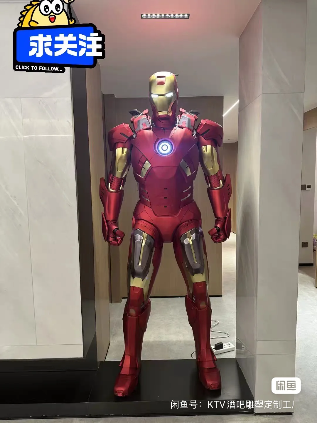 

Iron Man Real Person Wearable Battle Suit 1:1 Full Body Armor Adult Robot Armor Suit Mecha Cos Clothing Model Toy Christmas Gift