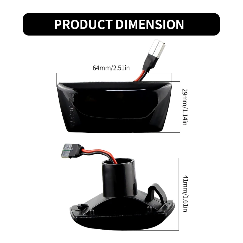 2pcs For Holden Barina Dynamic Side Indicator LED Repeater Turn Signal Marker Light For Opel Adam Astra H GTC VXR Corsa D