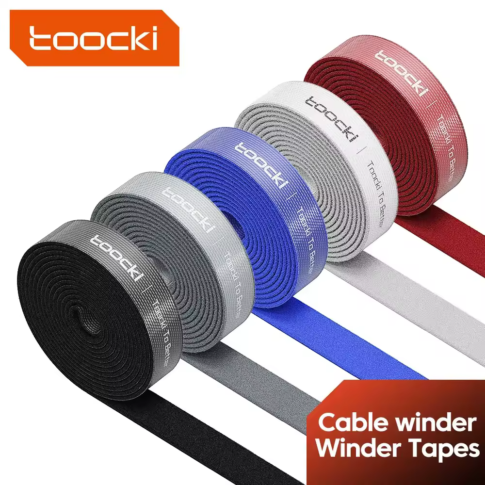 Toocki מארגן חוט חוט חוך קושר אוזניות ניהול כבל USB מגן מגן כבל USB מגן עבור iamsung xiaomi
