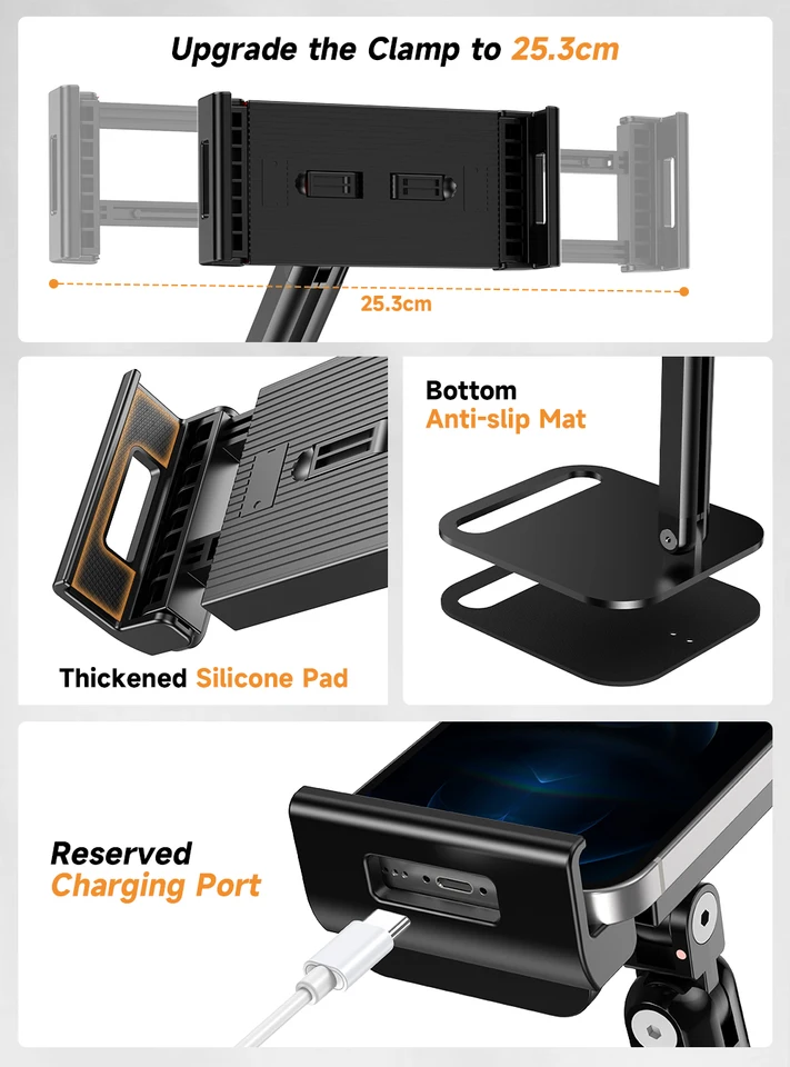 UPERFECT 調節可能なポータブルモニタースタンドホルダー 7-18.5インチ
