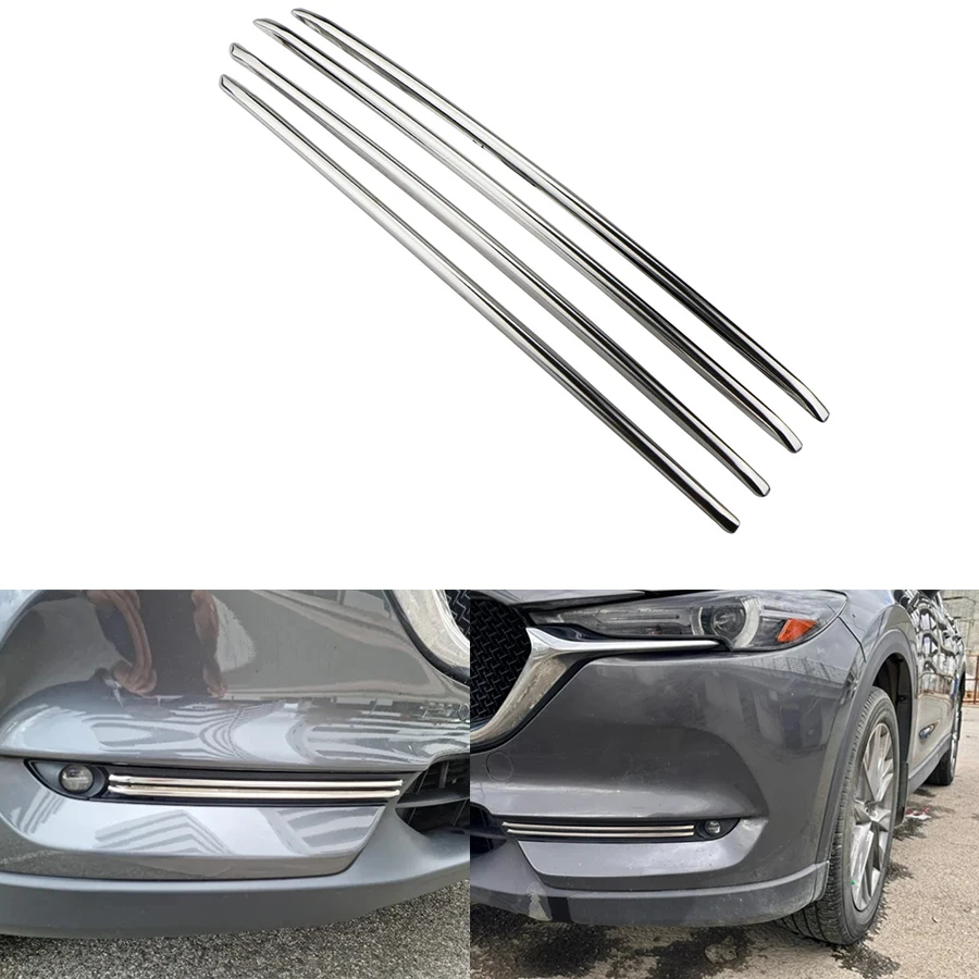 

Для Mazda Cx-5 Cx5 аксессуары Автомобильные передние противотуманные фары полоски декоративная крышка Внешний хромовый модификатор продукт 2017-2022