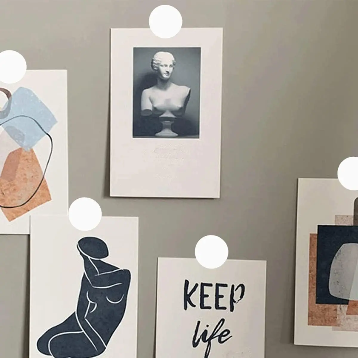 3/4inch Round Color Coding Circle Dot Labels Color-Code Dots Sticker Blank Circle Stickers for Sales File Folders 1000Pcs