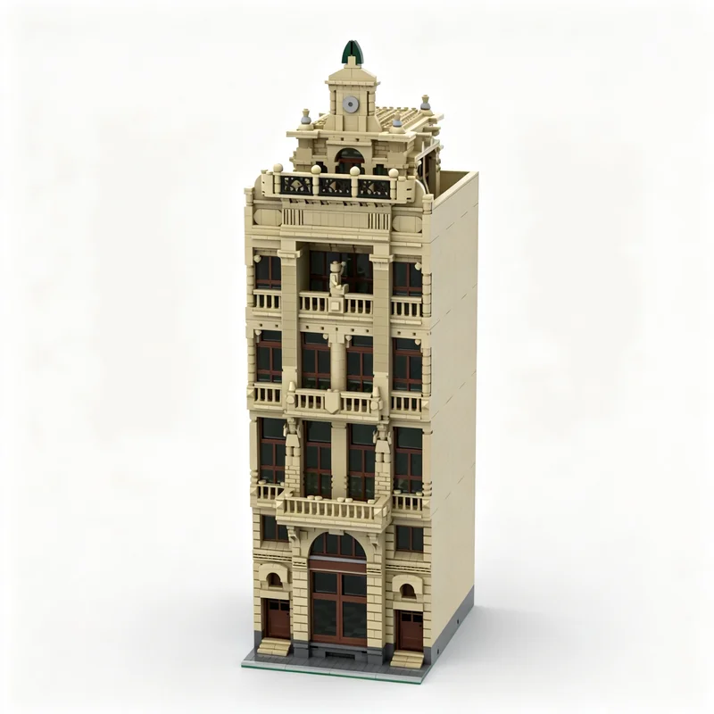 Art Craft Idea - 4884pcs MOC The CAT House Modular