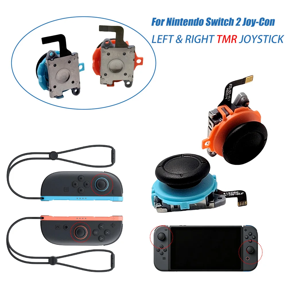 Remplacement de joystick TMR pour Nintendo Switch 2 NS2 Joy-Con 2 Gauche Droit, stick analogique 3D, kit de réparation avec outils
