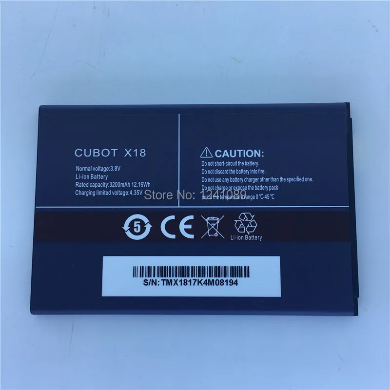 

Mobile phone battery for CUBOT X18 battery 3200mAh High capacity Mobile Accessories Long standby time for CUBOT X18 battery