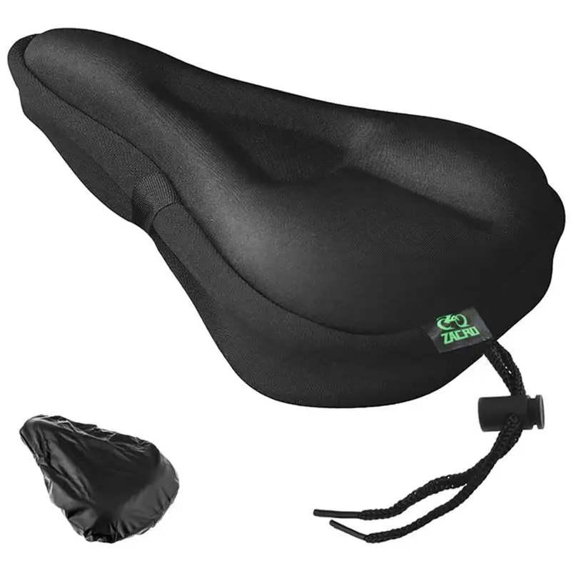 

Bike Seat Cushion - Gel Padded Cover for Men Women Comfort, Extra Soft Exercise Bicycle Compatible with Peloton,
