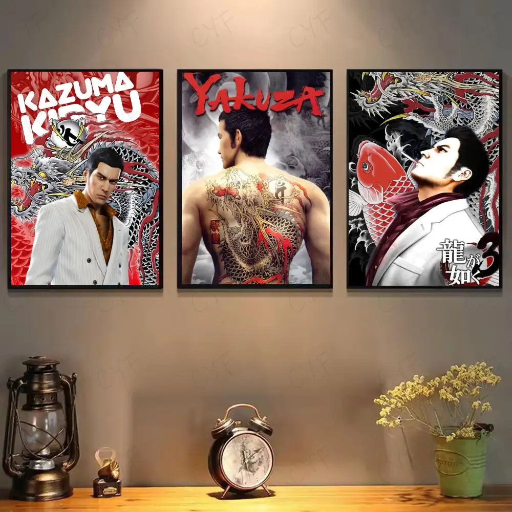

Y-Yakuza Like a Dragon Poster HD Art Mural Wallart Poster for Home Room Decoration DIY Vintage Print Decor