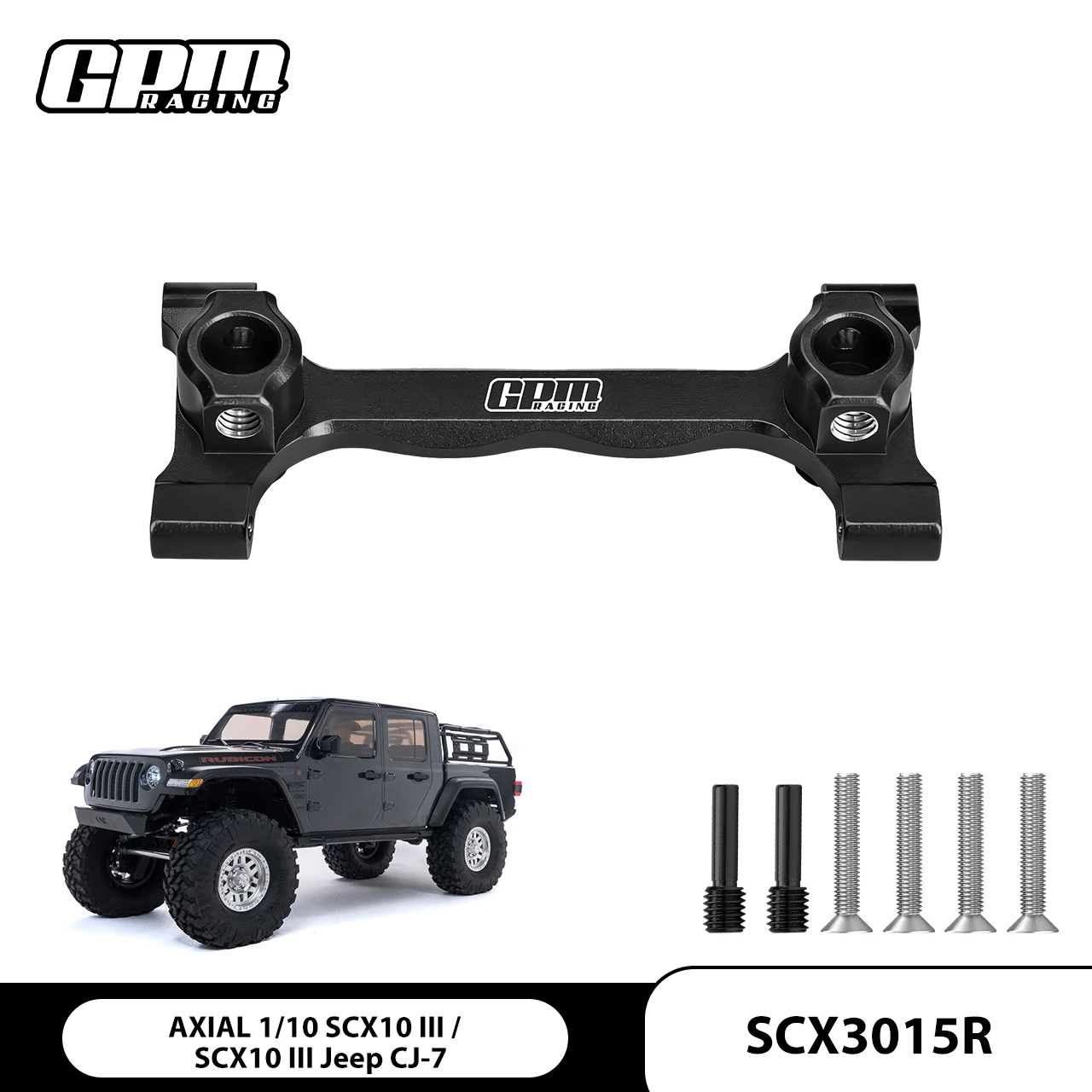 

GPM Alloy 6061 Rear Upper Shock Tower Brace AXIAL 1/10 SCX10 III Jeep AXI231021