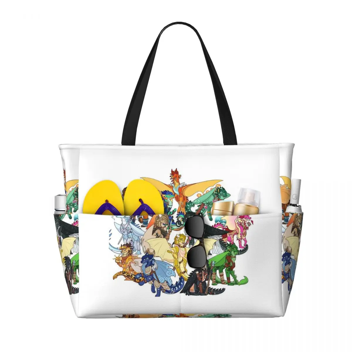 Wing Of Fire All Dragon Beach Tote Bag Sport Gym Yoga Duffle Large Tote Bag Women Travel Bag Fitness bag