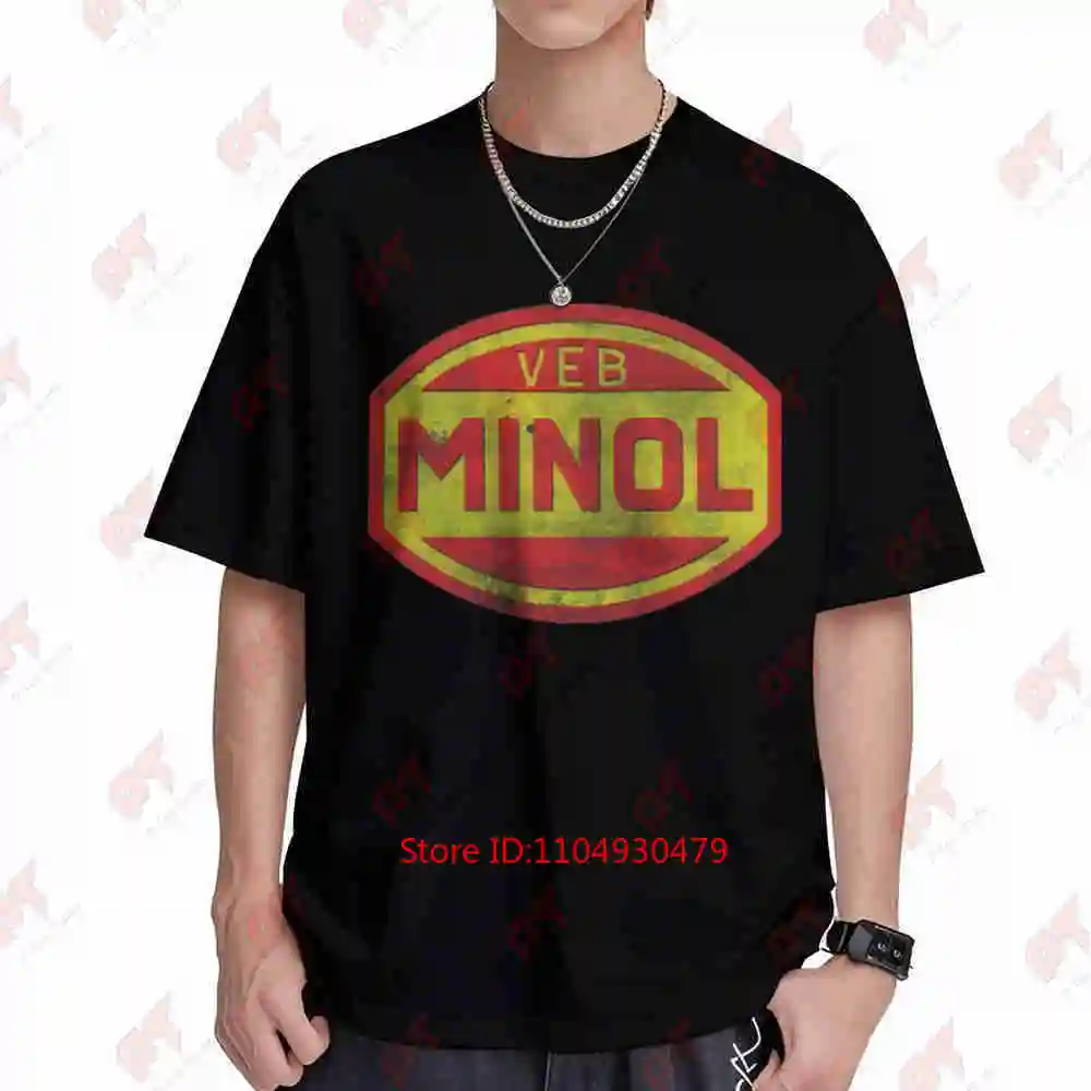VEB Minol Vintage 80S 90S Short Sleeve Tee 100% Cotton T-Shirt