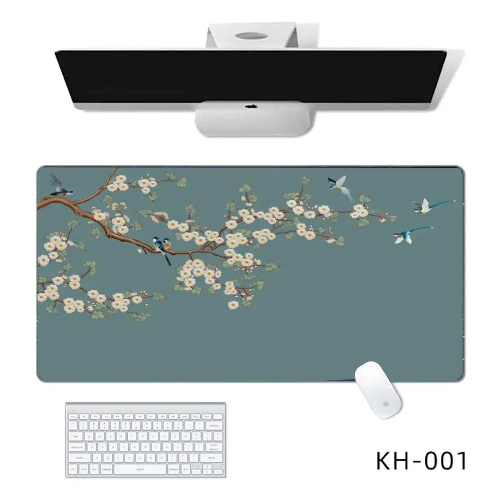 Peach blossom Mouse Pad Mouse Pads For Desk, Gaming Mouse Pad,  with Stitched Edges and Non-Slip Rubber Base