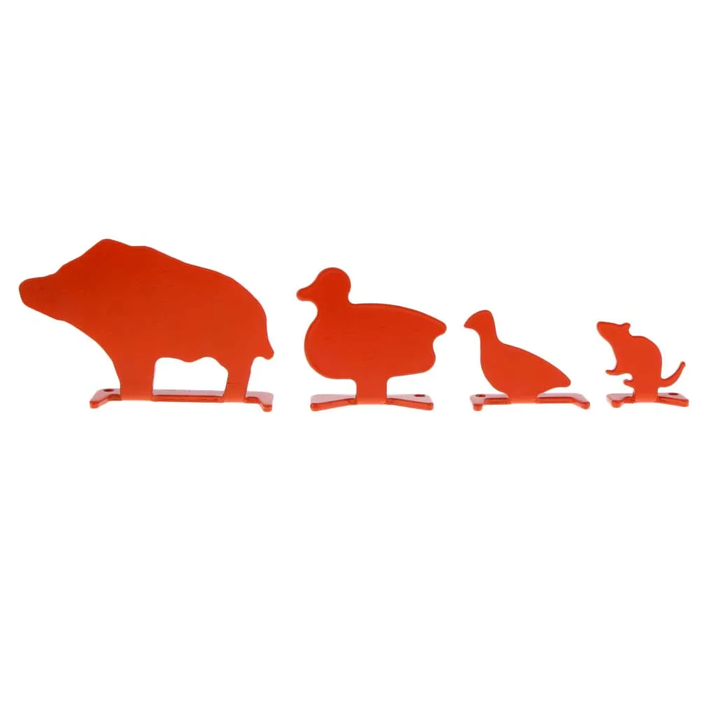 Duck Bird Mouse Animal Target Mini Plinking Practice Accessories (Set of 4)