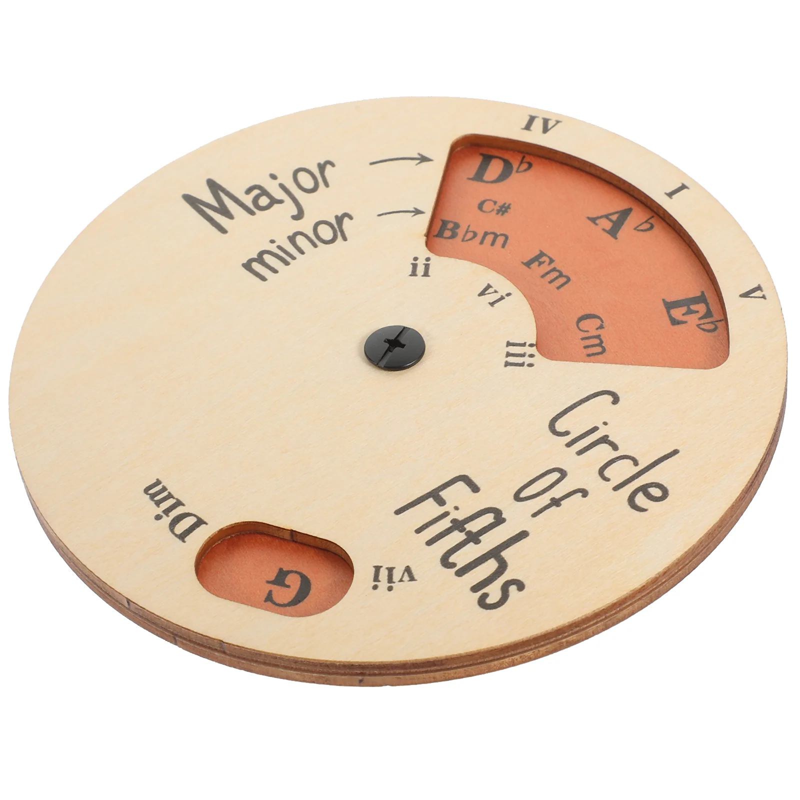 Wooden Melody Tool Music Theory General Guitar Accessories Circle of Fifths for Instruments Color Wheel Chord