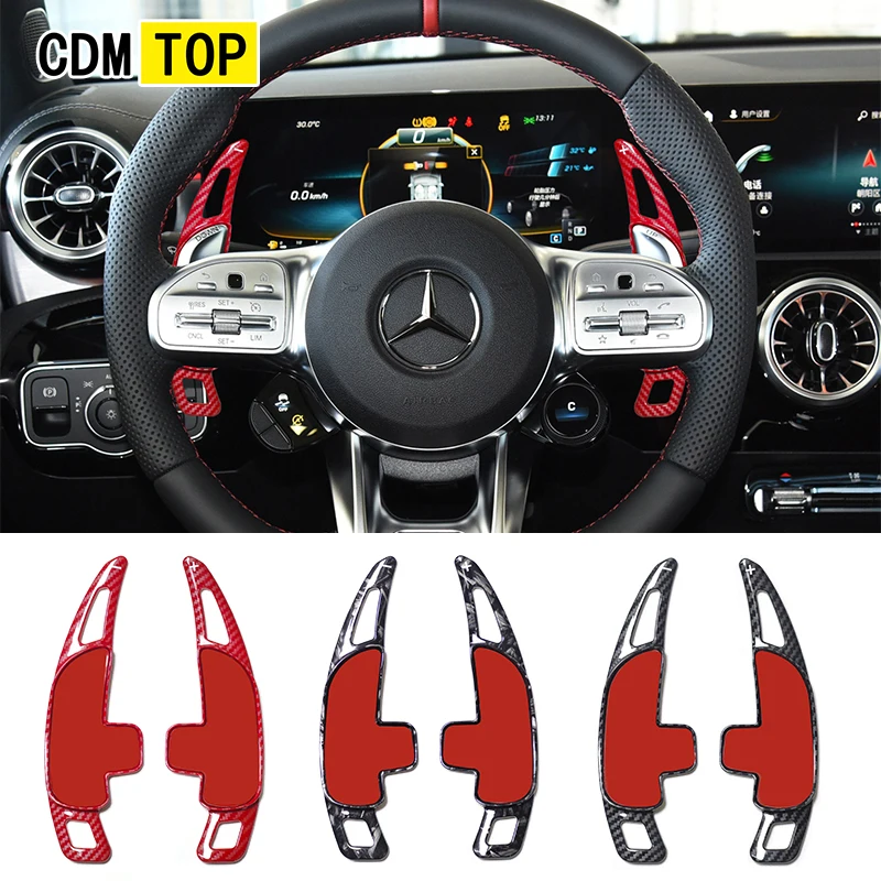 For Mercedes-Benz AMG steering wheel paddle shift AMG A35 A45 C43 C63 E63 S63 S65 CLA 35 45 63 G63 GLA GLC GLB GLE accessories