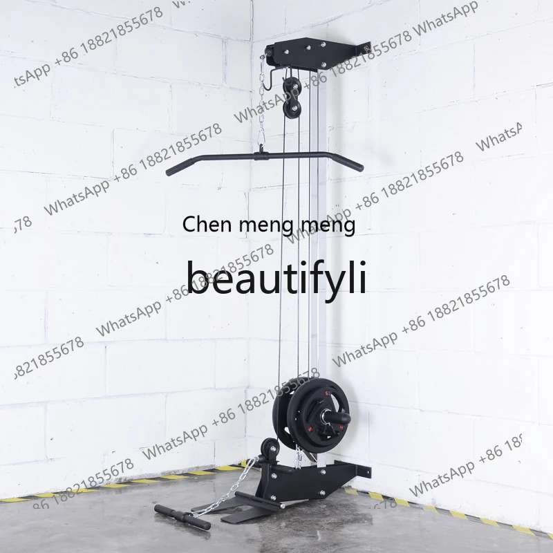 

Multifunctional wall high and low pull trainer rowing deadlift training waist, back, shoulders, chest muscles