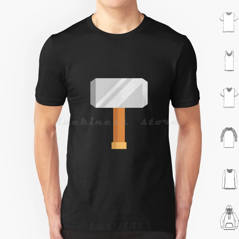 Love And Thunder T Shirt Big Size 100% Cotton Mjolnir Thors Old Hammer Mjolnr Mjolnir Hammer Thors Hammer Odinson Breaker Love